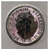 2 Troy Oz. Silver 2001 Gr.Brit. 5P