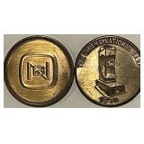 (2) 1970 Omaha Nat. Bank Tokens