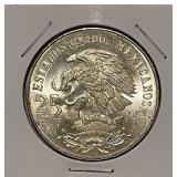 Silver 1968 Mex. Olympic Games 25 Pesos