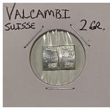 2 Grams Pure Silver Valcambi