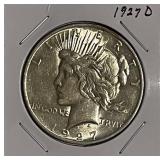 1927D Silver PEACE Dollar