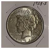 1928S Silver PEACE Dollar
