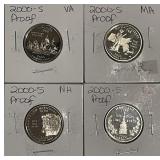 4 PROOF Quarters