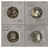 4 PROOF Quarters
