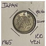 Silver Japan 1965 100 Yen