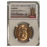 Cert. Genuine 1967 Gr.Brit. Penny