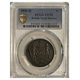 Cert. VF35 1896H Br.N.Borneo Cent