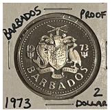 1973 PROOF Barbados 2 Dollars