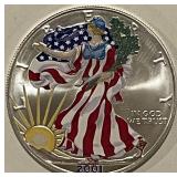 2001 Silver Eagle Colorized