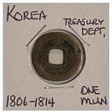 1806-1814 Korea Mun Coin