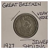 Silver Gr.Brit. 1927 Shilling