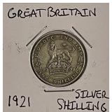 Silver Gr.Brit. 1921 Shilling