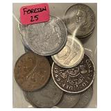 ~ 25 Foreign Coins