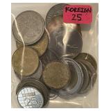 ~ 25 Foreign Coins