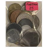 ~ 25 Foreign Coins