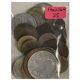 ~ 25 Foreign Coins