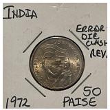 ERROR Coin India Die CLASH Reverse