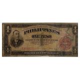 1941 Philippines Red Seal Silver Peso