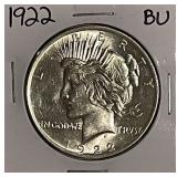 1922 Silver PEACE Dollar