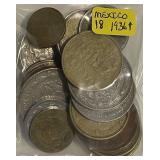 (18) Mexico Coins 1936 & up