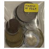 (18) Mexico Coins 1906 & up