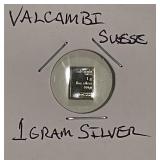 1 Gram Silver Art Bar Valcambi
