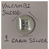 1 Gram Silver Art Bar Valcambi