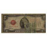 1928D RED SEAL $2 US Note