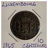 1865A Luxembourge 10 Centimes