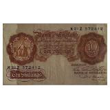 1955 Bank of England 10 Shillings Banknote