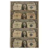 (4) 1935 & (1) 1957 Silver Certificates