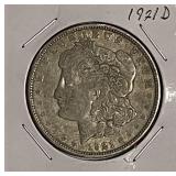 1921D Silver Morgan Dollar