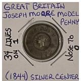 Rare Model Penny (1844) Fantasy Coinage