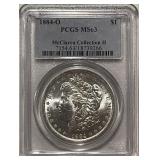Cert. MS63 1884O Silver Morgan $1