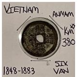 1848-1883 Vietnam 6 Van KM# 380