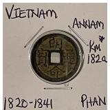 1820-1841 Vietnam Phan KM# 182a