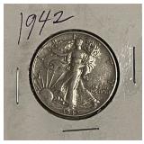 1942 Silver W.L. Half Dollar