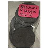 (9) Netherlands Francs between 1942-45