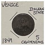 1849 Venice (Italy) 5 Centesimi