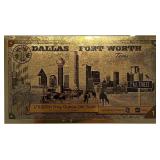 Dallas-FW 1 Goldback 1/1000 Troy Oz. Gold