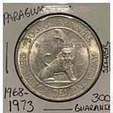 Silver Paraguay 1968-1973 300 Guaranies