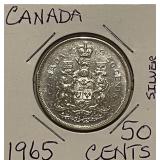 Silver Canada 1965 50 Cents