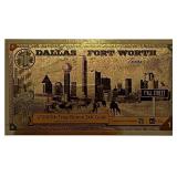 Dallas-FW 1 Goldback 1/1000 Troy Oz. Gold
