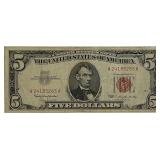 1963 RED SEAL $5 US Note