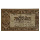 1938 Netherlands Silver Gulden Note