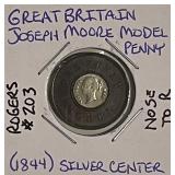 Rare Model Penny (1844) Fantasy Coinage