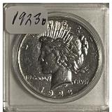 1923D Silver PEACE Dollar