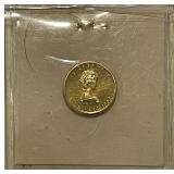 1/10 Oz. GOLD $5 Canada 1982 1st Yr.