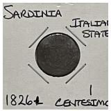 1826L Sardinia (Italy) Centesimo