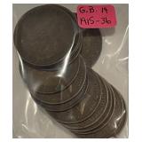 (14) Gr.Brit. 1915-1936 Pennys